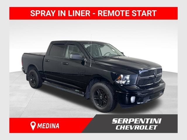 2019 RAM 1500 Classic SLT in Black — front three-quarter view