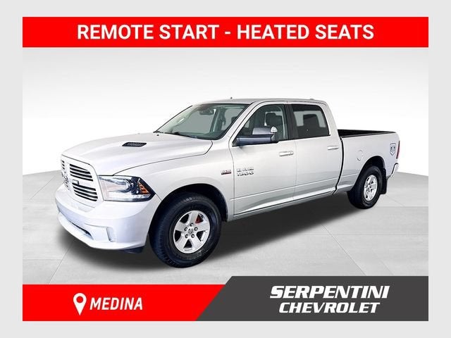 2015 RAM 1500 Sport in Silver — front three-quarter view