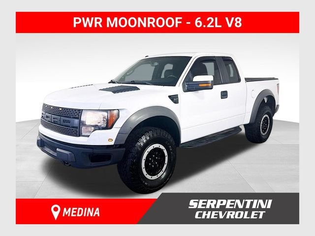 2010 Ford F-150 SVT Raptor in White — front three-quarter view