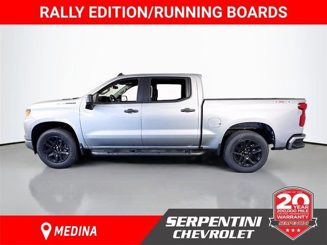 2026 Chevrolet Silverado 1500 Custom in Sterling Gray Metallic — front three-quarter view
