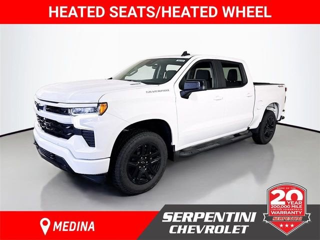 2026 Chevrolet Silverado 1500 RST in Summit White — front three-quarter view