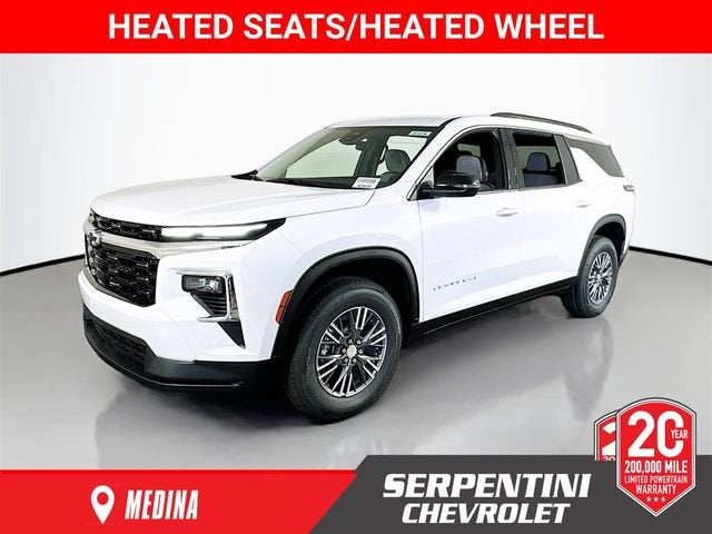 2026 Chevrolet Traverse LT in Polar White Tricoat — front three-quarter view