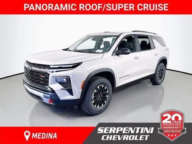 2026 Chevrolet Traverse Z71 in Sandstone Gray — front three-quarter view