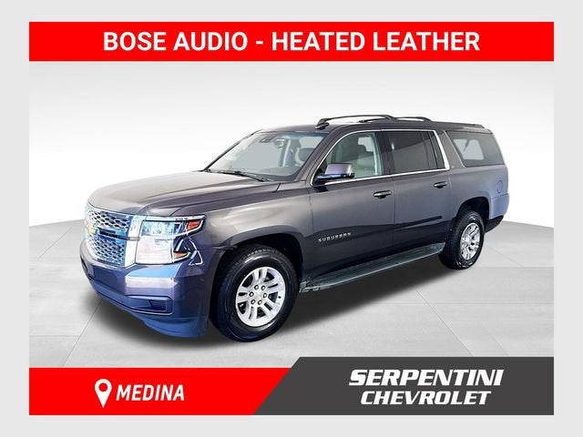 2017 Chevrolet Suburban LT in Tungsten Metallic — front three-quarter view