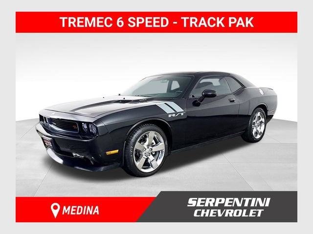 2010 Dodge Challenger R/T in Black — front three-quarter view