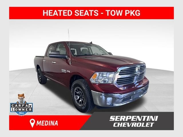 2016 RAM 1500 Big Horn in Red — front three-quarter view