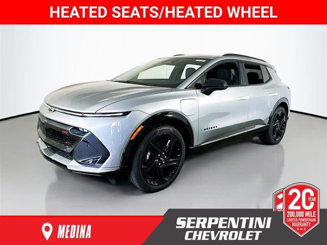 2025 Chevrolet Equinox EV RS in Sterling Gray Metallic — front three-quarter view