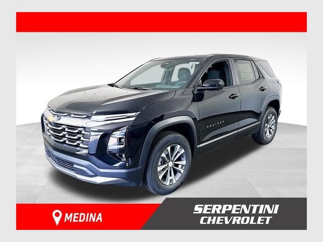 2026 Chevrolet Equinox LT in Mosaic Black Metallic — front three-quarter view