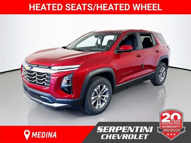 2026 Chevrolet Equinox LT in Radiant Red Tintcoat — front three-quarter view