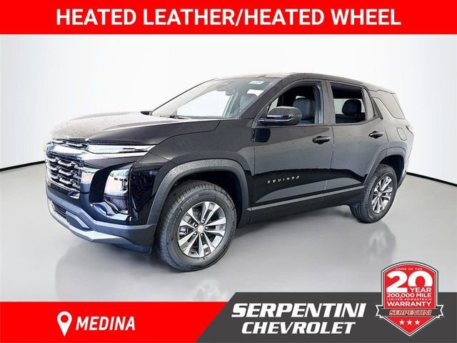 2026 Chevrolet Equinox LT in Mosaic Black Metallic — front three-quarter view