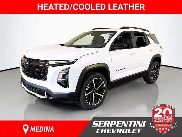 2026 Chevrolet Equinox RS in Polar White Tricoat — front three-quarter view