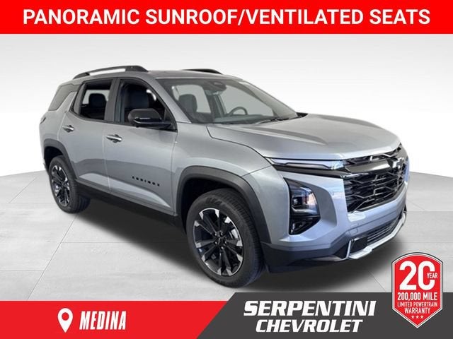 2026 Chevrolet Equinox RS in Sterling Gray Metallic — front three-quarter view