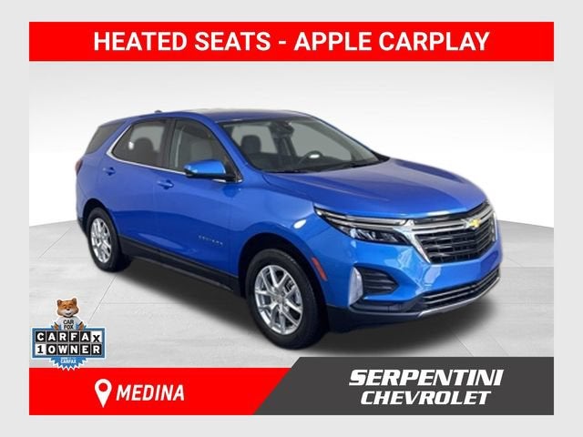 2024 Chevrolet Equinox LT in Riptide Blue Metallic — front three-quarter view