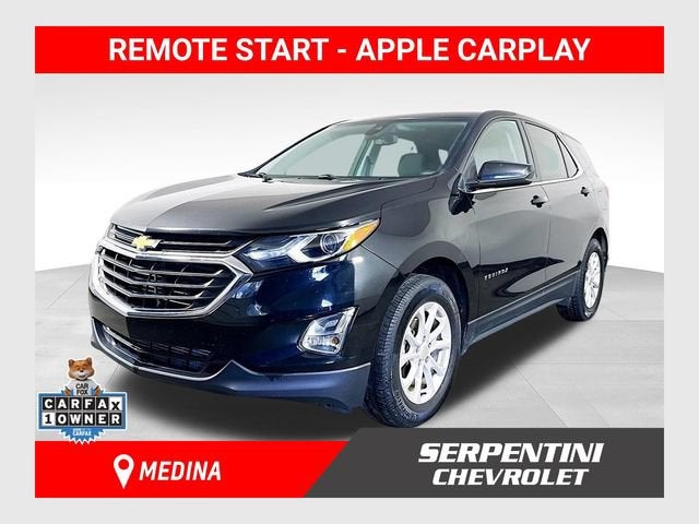 2020 Chevrolet Equinox LT in Mosaic Black Metallic — front three-quarter view
