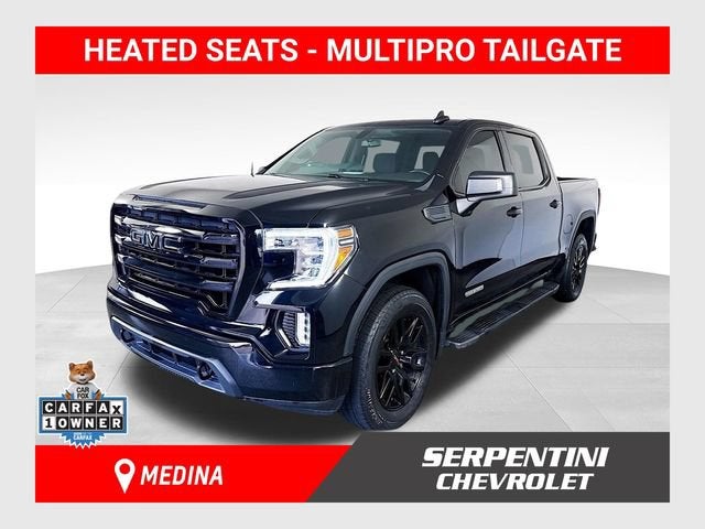 2021 GMC Sierra 1500 Elevation in Onyx Black — front three-quarter view