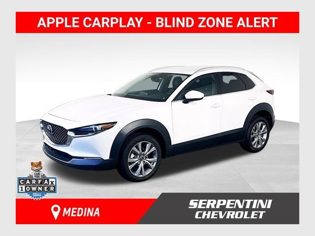 2023 Mazda Mazda CX-30 2.5 S Select Package in White — front three-quarter view