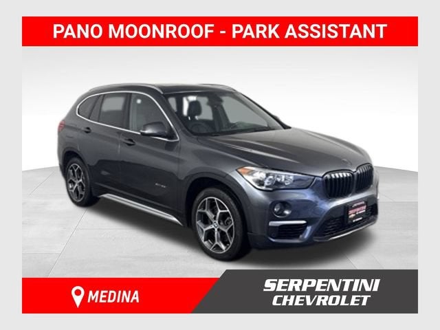 2017 BMW X1 xDrive28i in Gray — front three-quarter view